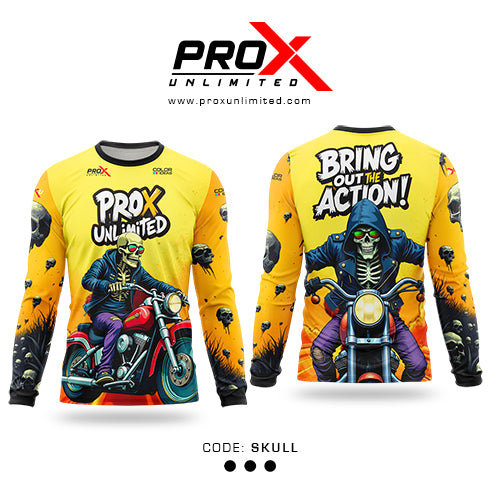 Skull - Riding Jersey - COLOR IDEAS Apparel | Pro X Unlimited