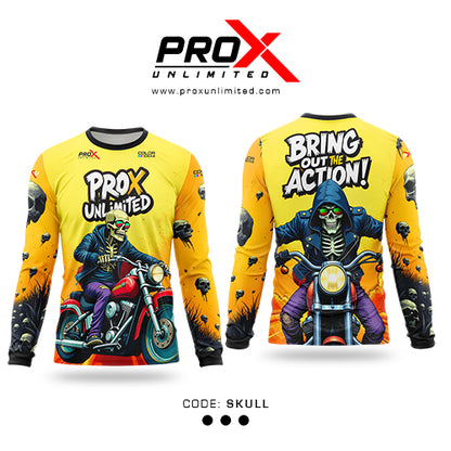 Skull - Riding Jersey - COLOR IDEAS Apparel | Pro X Unlimited
